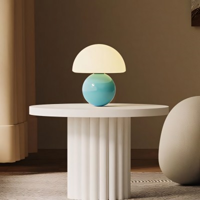 Evinth Mini Colorful Ceramic Base Mushroom Table Lamp Evinth Mini Colorful Ceramic Base Mushroom Table Lamp