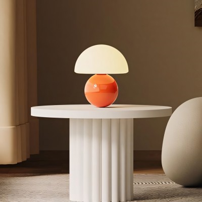 Evinth Mini Colorful Ceramic Base Mushroom Table Lamp Evinth Mini Colorful Ceramic Base Mushroom Table Lamp