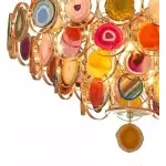 Gideon Slice Agate Tower Chandelier