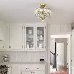 Parnika Luxury Carved Crystal Drum Semi Flush Chandelier