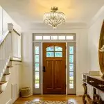 Parnika Luxury Carved Crystal Drum Semi Flush Chandelier