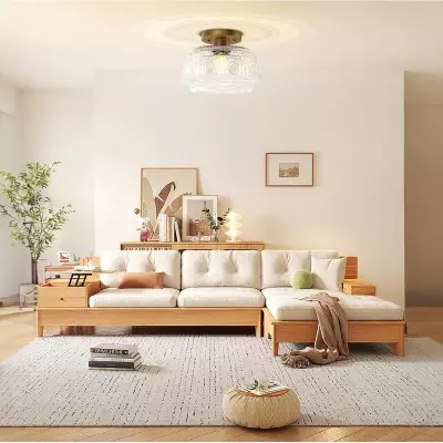 Ixionis Farmhouse Patterned Glass Semi Flush Mount Ceiling Light Ixionis Farmhouse Patterned Glass Semi Flush Mount Ceiling Light