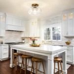 Ixionis Farmhouse Patterned Glass Semi Flush Mount Ceiling Light