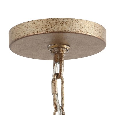 Bradley Industrial Distressed Metal Drum Shade Chandelier Bradley Industrial Distressed Metal Drum Shade Chandelier
