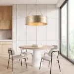 Bradley Industrial Distressed Metal Drum Shade Chandelier Bradley Industrial Distressed Metal Drum Shade Chandelier