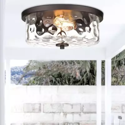 Blythar Metal Water Ripple Glass Ceiling Light Blythar Metal Water Ripple Glass Ceiling Light