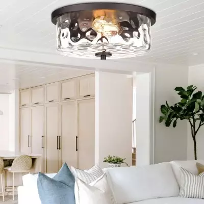Blythar Metal Water Ripple Glass Ceiling Light Blythar Metal Water Ripple Glass Ceiling Light
