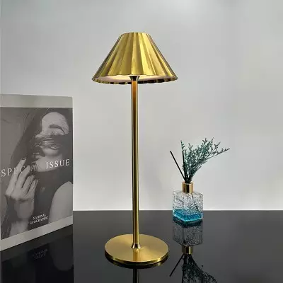 Heley Exquisite Brass Color Rechargeable Dimmable Cordless Table Lamp Heley Exquisite Brass Color Rechargeable Dimmable Cordless Table Lamp