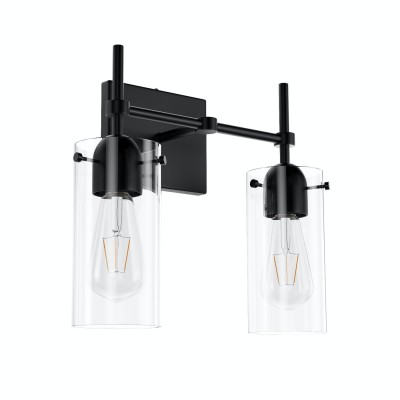Aerion 2 Light Glass Cylinder Wall Sconce Aerion 2 Light Glass Cylinder Wall Sconce