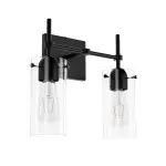 Aerion 2 Light Glass Cylinder Wall Sconce Aerion 2 Light Glass Cylinder Wall Sconce
