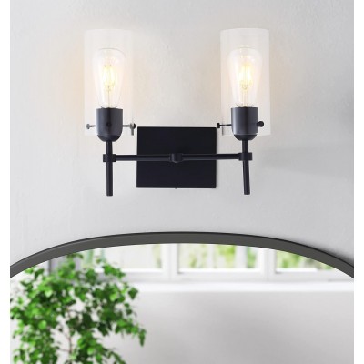 Aerion 2 Light Glass Cylinder Wall Sconce Aerion 2 Light Glass Cylinder Wall Sconce