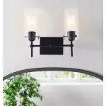 Aerion 2 Light Glass Cylinder Wall Sconce Aerion 2 Light Glass Cylinder Wall Sconce
