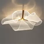 Savionne White Silk Seashell Flush Mount Light Savionne White Silk Seashell Flush Mount Light