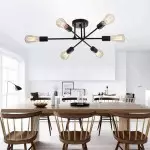 Aelric Farmhouse 5-Light Metal Frame Drum Chandelier Aelric Farmhouse 5-Light Metal Frame Drum Chandelier