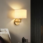 Delena Linen Drum Shade Wall Sconce