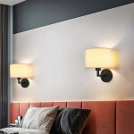 Delena Linen Drum Shade Wall Sconce