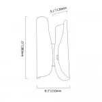 Thoven Modern H-Shaped Metal Wall Sconce