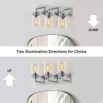 Pyros Farmhouse Clear Glass Cylinder Vanity Wall Light Pyros Farmhouse Clear Glass Cylinder Vanity Wall Light