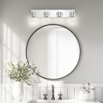 Pyros Farmhouse Clear Glass Cylinder Vanity Wall Light Pyros Farmhouse Clear Glass Cylinder Vanity Wall Light