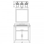 Pyros Farmhouse Clear Glass Cylinder Vanity Wall Light Pyros Farmhouse Clear Glass Cylinder Vanity Wall Light