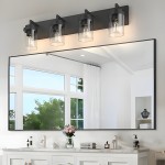Pyros Farmhouse Clear Glass Cylinder Vanity Wall Light Pyros Farmhouse Clear Glass Cylinder Vanity Wall Light
