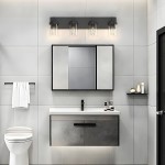 Pyros Farmhouse Clear Glass Cylinder Vanity Wall Light Pyros Farmhouse Clear Glass Cylinder Vanity Wall Light