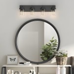 Pyros Farmhouse Clear Glass Cylinder Vanity Wall Light Pyros Farmhouse Clear Glass Cylinder Vanity Wall Light