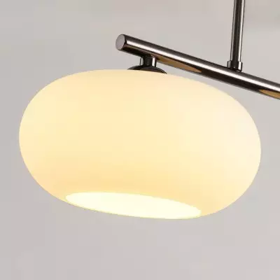 Wrythe 3-Light Milk Glass Linear Pendant Light