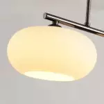 Wrythe 3-Light Milk Glass Linear Pendant Light