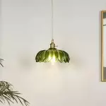 Jacinta Green Scalloped Pendant Light