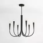 Luren Light Luxury Candle Iron Branch Chandelier