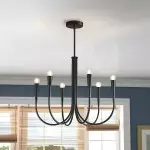 Luren Light Luxury Candle Iron Branch Chandelier