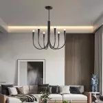 Luren Light Luxury Candle Iron Branch Chandelier