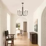 Luren Light Luxury Candle Iron Branch Chandelier