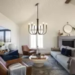 Luren Light Luxury Candle Iron Branch Chandelier