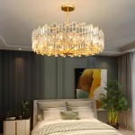 Quirin Luxurious Gold Round Crystal Chandelier Quirin Luxurious Gold Round Crystal Chandelier