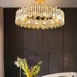 Quirin Luxurious Gold Round Crystal Chandelier Quirin Luxurious Gold Round Crystal Chandelier