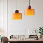 Colorful Creative Small Fresh Glass Shade Pendant Light
