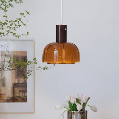 Palak Minimalist Handmade Glass Shade Pendant Light Palak Minimalist Handmade Glass Shade Pendant Light