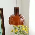 Palak Minimalist Handmade Glass Shade Pendant Light