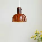 Palak Minimalist Handmade Glass Shade Pendant Light