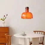 Palak Minimalist Handmade Glass Shade Pendant Light