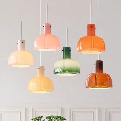 Palak Minimalist Handmade Glass Shade Pendant Light Palak Minimalist Handmade Glass Shade Pendant Light
