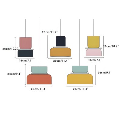 Vesperia Nordic Macaron Pendant Light for Round Dining Table Vesperia Nordic Macaron Pendant Light for Round Dining Table