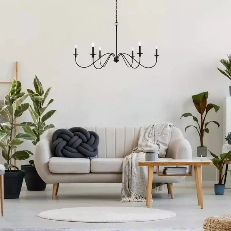 Alistair Vintage Candle Style Metal Chandelier