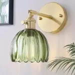 Elara Vintage Glass Tulip Sconce Elara Vintage Glass Tulip Sconce