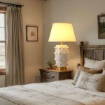 Ramon Modern Medium Ceramic Table Lamp with Linden Shade