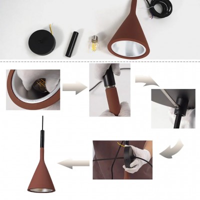 Zayd Aplomb Concrete Pendant Lamp Zayd Aplomb Concrete Pendant Lamp