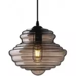 Helix Modern Glass Spool Pendant Light