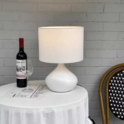 Daphne Vintage Ceramic Linen Shade Table Lamp Daphne Vintage Ceramic Linen Shade Table Lamp
